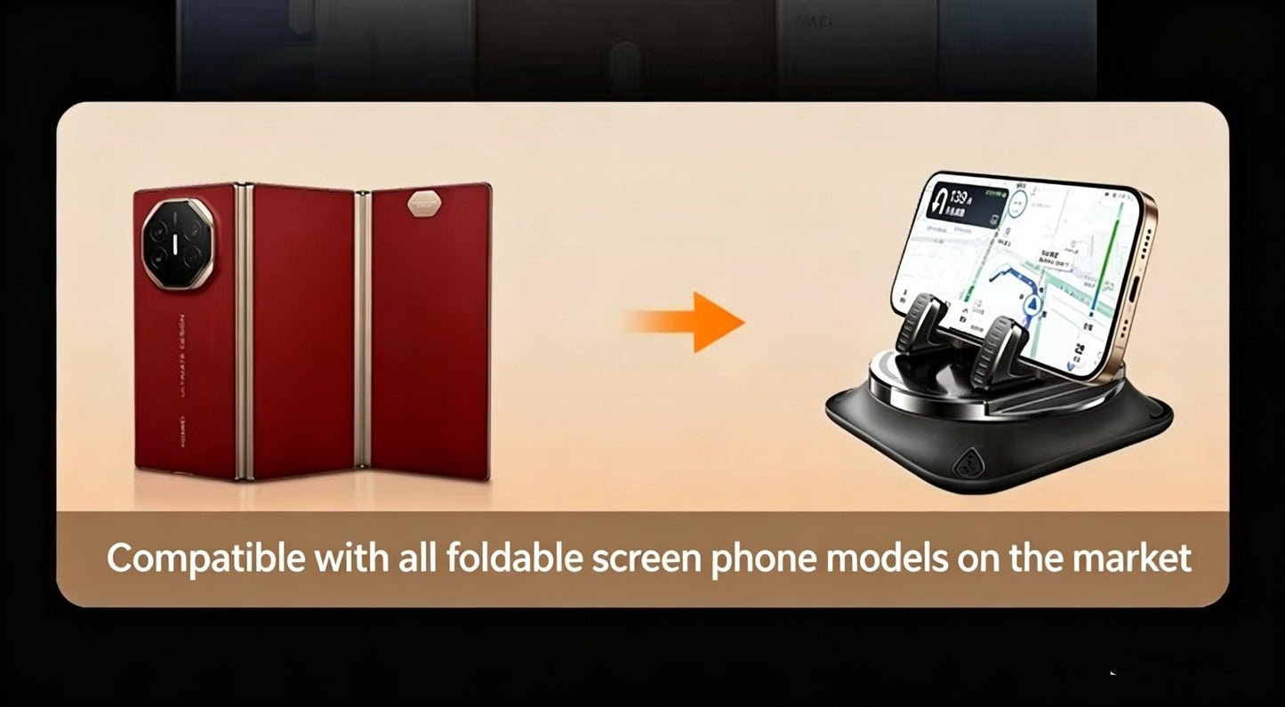 Universal Car Phone Holder 360 Degree Rotation, Excellent For Car Navigation, Adjustable for Horizontal and Vertical Screen.