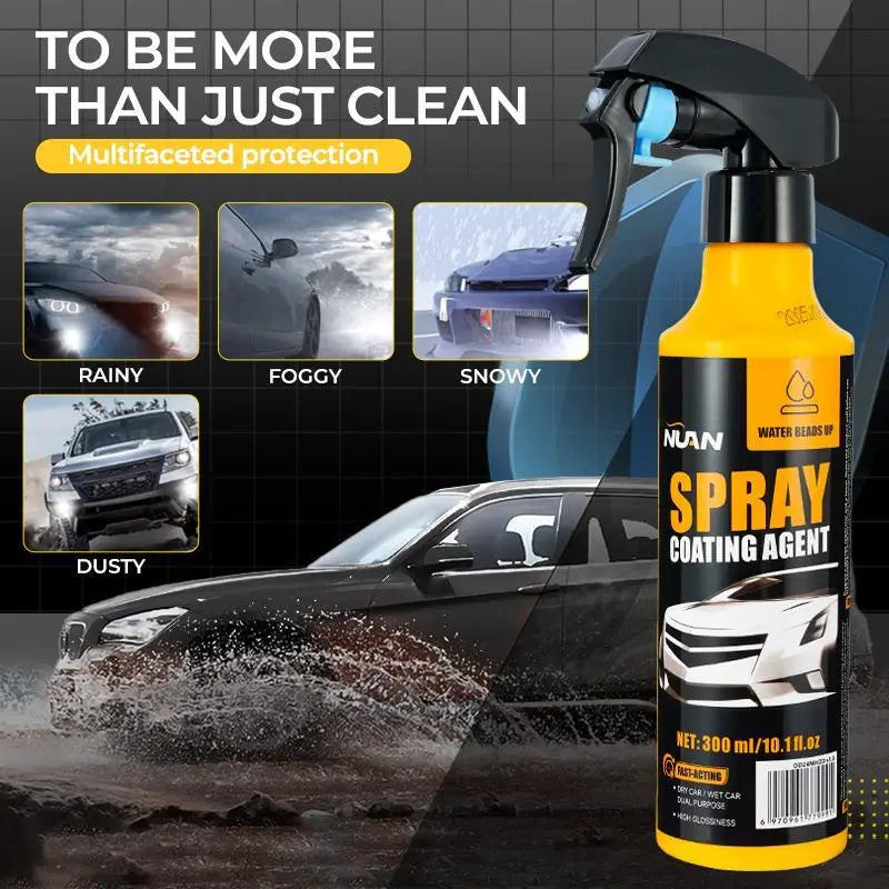 Spray Coating Agent；Nuan Nano Car Coating Spraynuan Nano Car Coating Spray-Nano Spray Coating, Ceramic Coating for Cars Superior Water Beading & Long-Lasting Protection Cars Accessories Car Stuff
