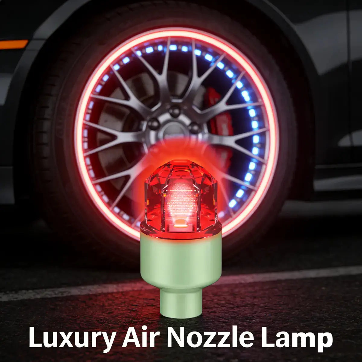 LED Wheel Light Waterproof Luminous Car Tire Valve Caps Vibration-Sensitive LED Tire Valve Cap-Bicycle Car Motorcycle Tire Led