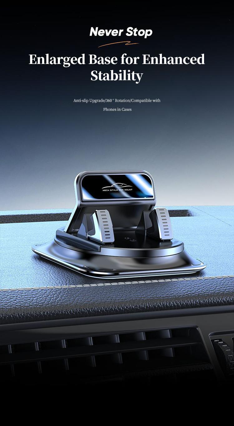 Universal Car Phone Holder 360 Degree Rotation, Excellent For Car Navigation, Adjustable for Horizontal and Vertical Screen.