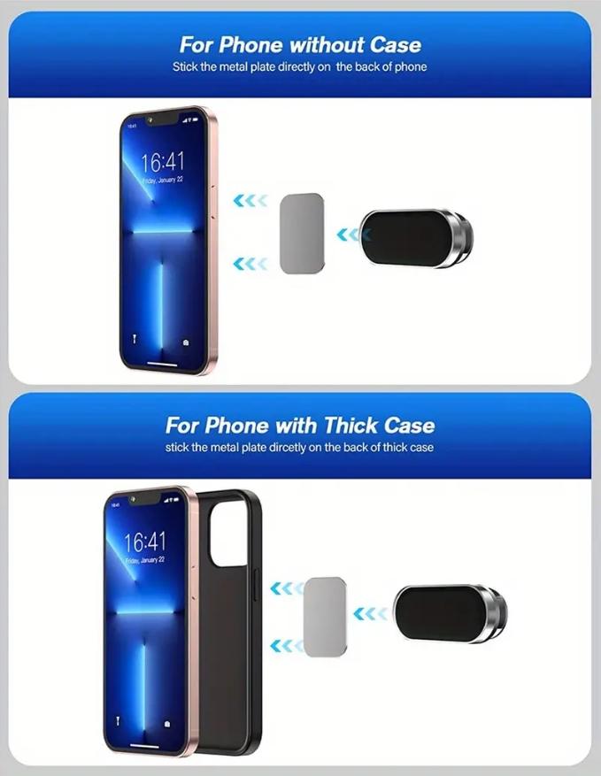 3 Pcs. Magnetic Car Phone OR Tablet Holder with Adjustable Rotation!