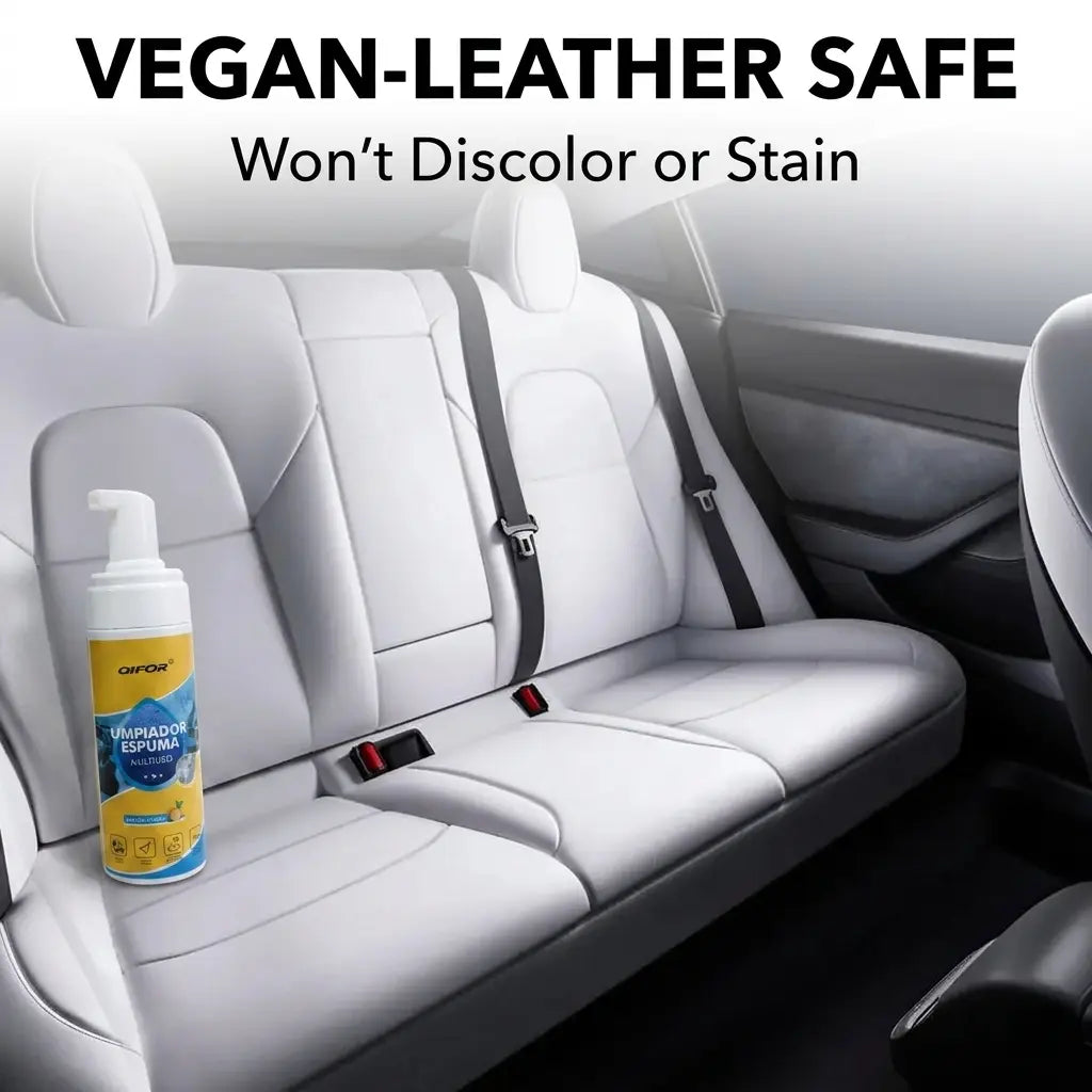 QIFOR 4-In-1 Multi-Enzyme Foam Spray Cleaner - Heavy Duty Deep Cleaning House & Car Detailing Products, Stain Removal for Car Interior & Sofa,Outdoorfun Car Detailer