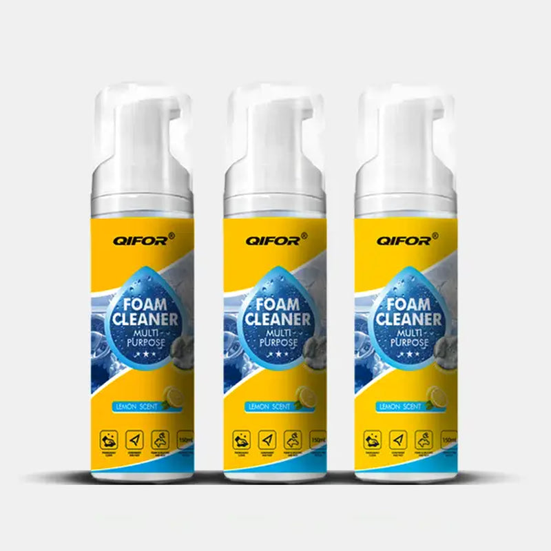 QIFOR 4-In-1 Multi-Enzyme Foam Spray Cleaner - Heavy Duty Deep Cleaning House & Car Detailing Products, Stain Removal for Car Interior & Sofa,Outdoorfun Car Detailer