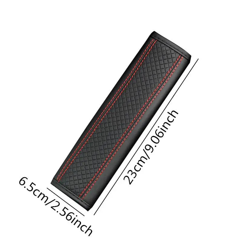 Car Seat Belt Shoulder Pad, 2 Counts/Set PU Leather Embossed Car Seat Belt Covers, Car Interior Accessories, Car Interior Decoration, Aesthetic Car Accessory, Universal Car Accessories