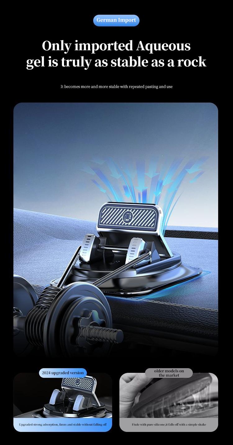 Universal Car Phone Holder 360 Degree Rotation, Excellent For Car Navigation, Adjustable for Horizontal and Vertical Screen.
